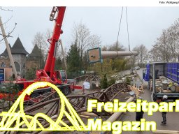 Aufbau des Themenbereichs „Sonnenbucht“ in FANTASIA (Dezember 2024)